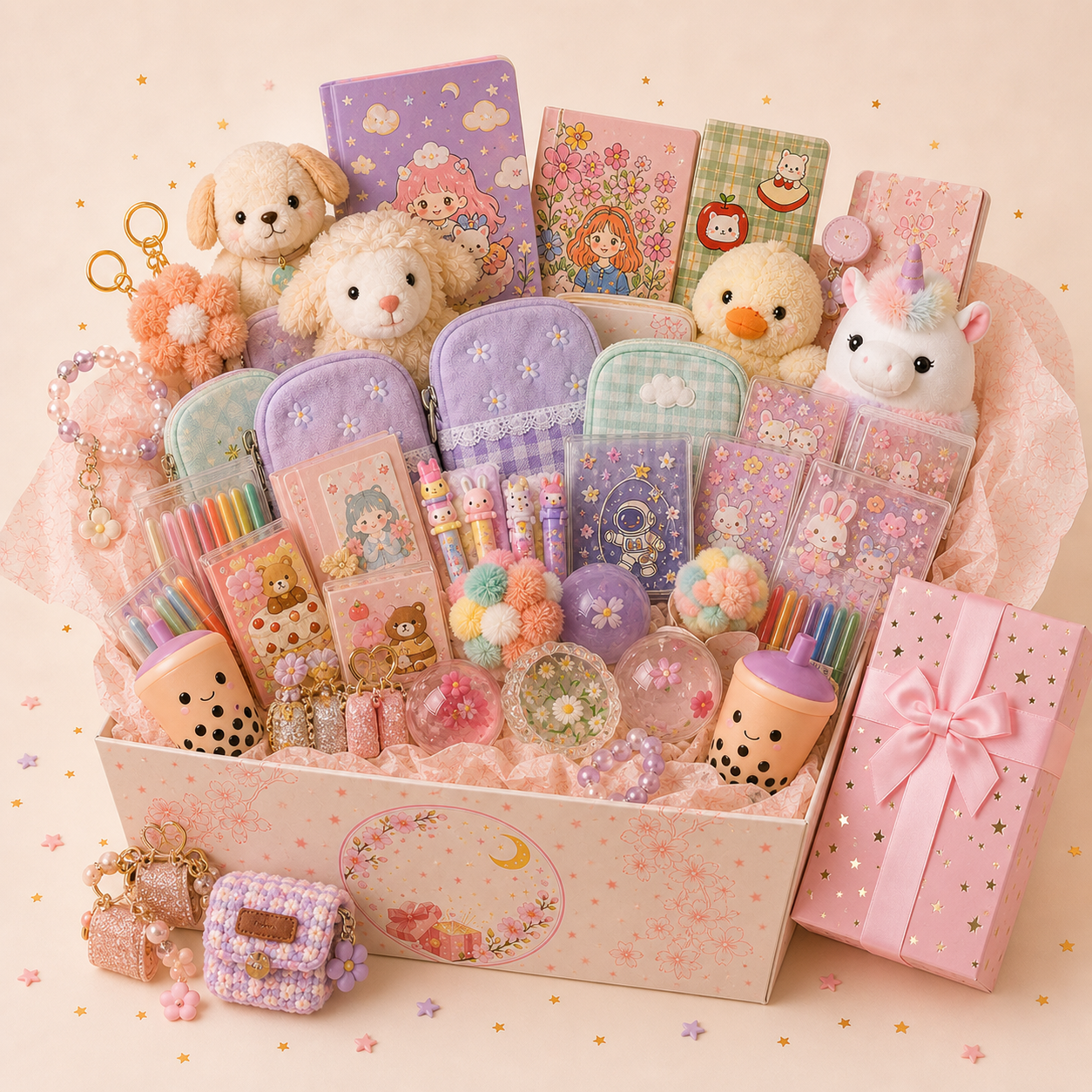 Double Ina Box Scoops with twice the surprise items and one wrapped gift
