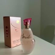 Personalised name engraving on a perfume bottle
